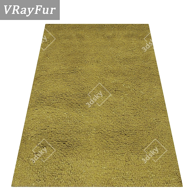 Luxury Carpet Set: 3 Premium Textured Designs 3D model image 2