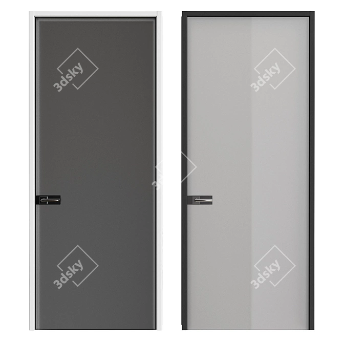 Stylish and Durable Doors 3D model image 1