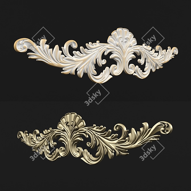 Elegant Decorative Design 3D model image 2