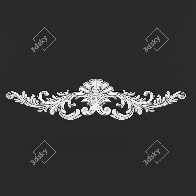 Elegant Decorative Design 3D model image 3