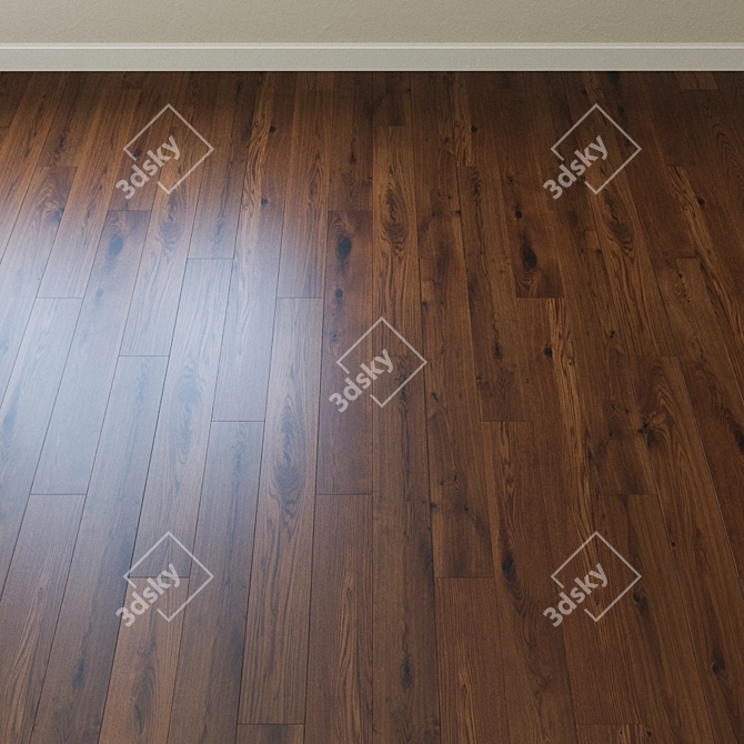 Title: Geneva Oak Parquet: Artisan Craftsmanship, Character Grade 3D model image 2