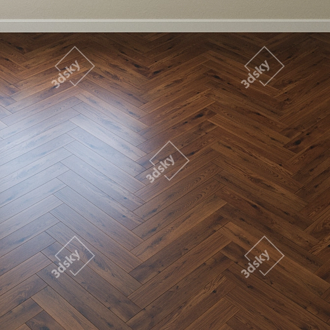 Title: Geneva Oak Parquet: Artisan Craftsmanship, Character Grade 3D model image 4