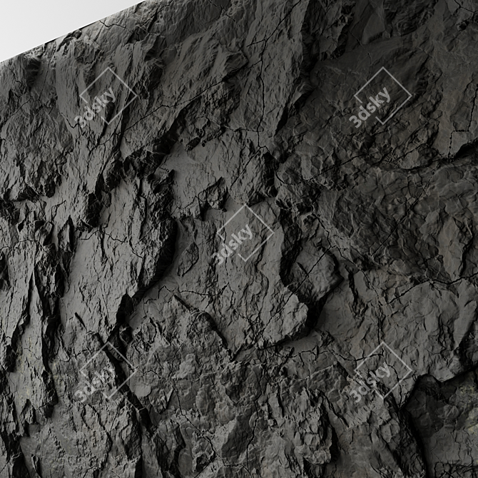 Seamless Rock Cliff Textures 3D model image 2