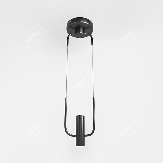 Sleek and Stylish Tapi Tap Pendant Light 3D model image 1