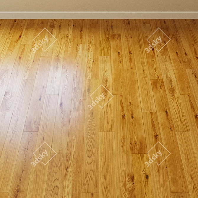 Inspire Vienna: Natural Oak Parquet 3D model image 2