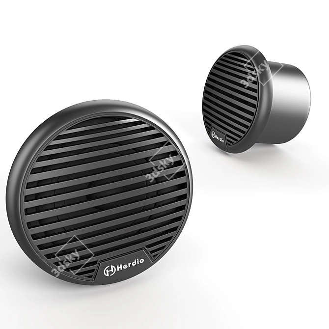 Waterproof Motorcycle Speaker 3D model image 1