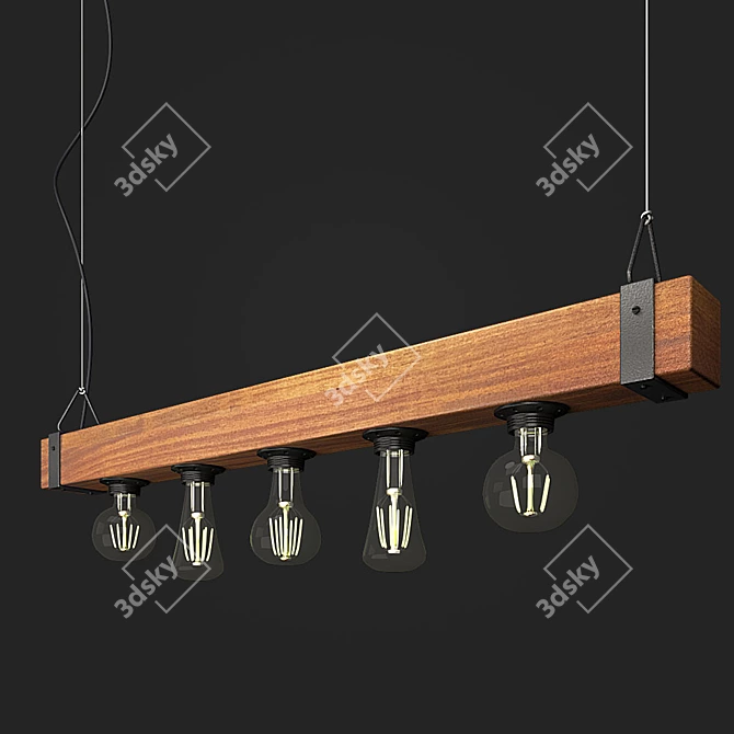 Elegant Castelluzzo Hanging Chandelier 3D model image 1