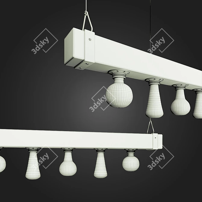 Elegant Castelluzzo Hanging Chandelier 3D model image 3