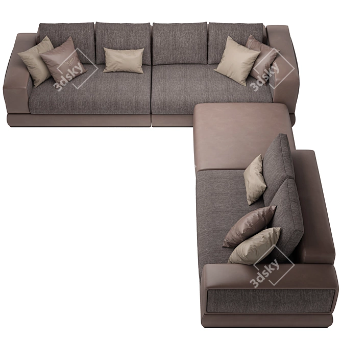 Luxury Bentley Westbury Corner Sofa 3D model image 3