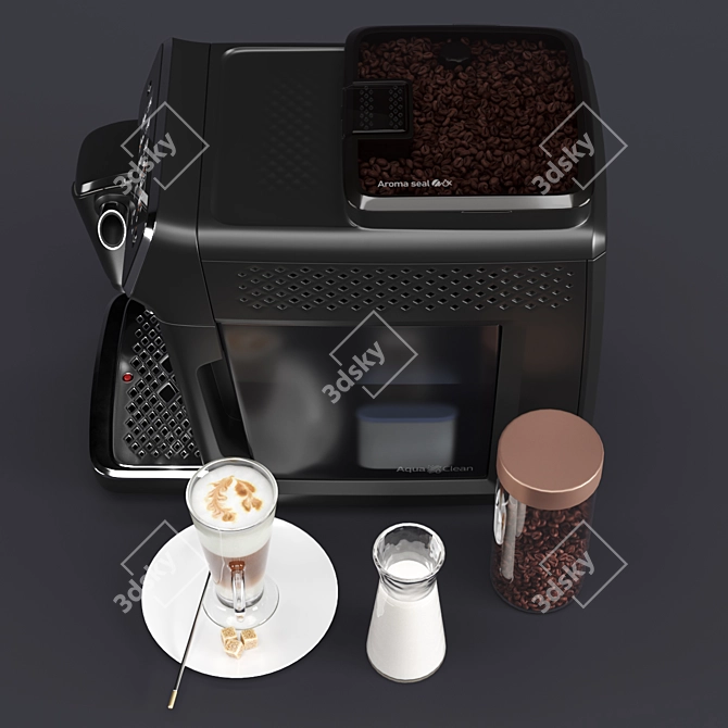 Philips 3200 LatteGo: Fully Automatic Espresso Machine 3D model image 4