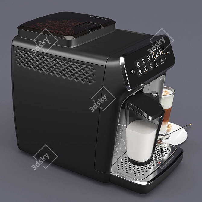 Philips 3200 LatteGo: Fully Automatic Espresso Machine 3D model image 8