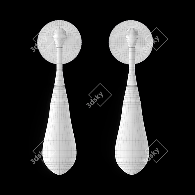 Elegant LED Wall Lamp 3D model image 4