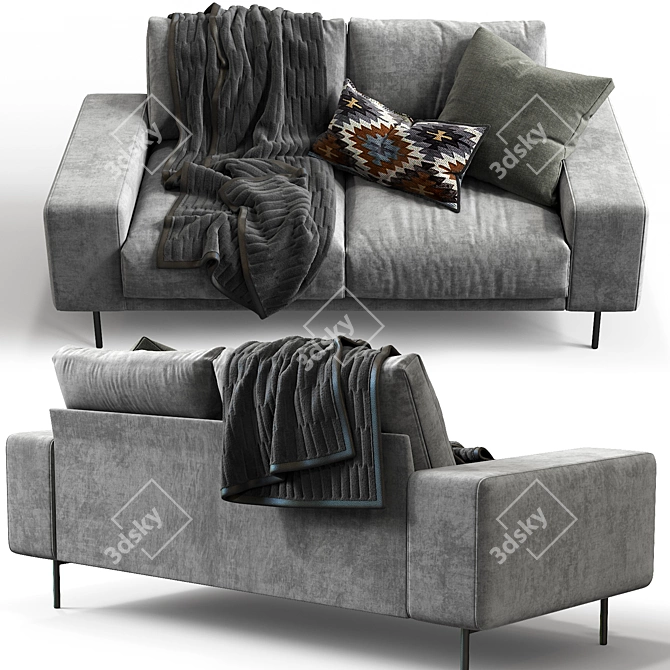 Modern B&T Design Sofa 3D model image 5