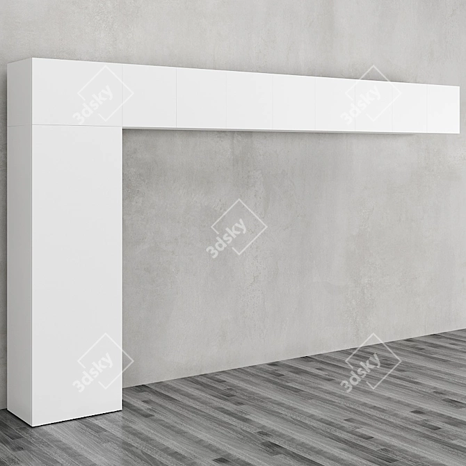  OPUS 10-Door Wardrobe: Modern and Spacious 3D model image 1