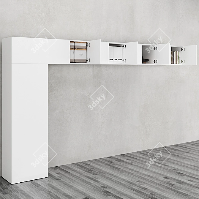  OPUS 10-Door Wardrobe: Modern and Spacious 3D model image 2