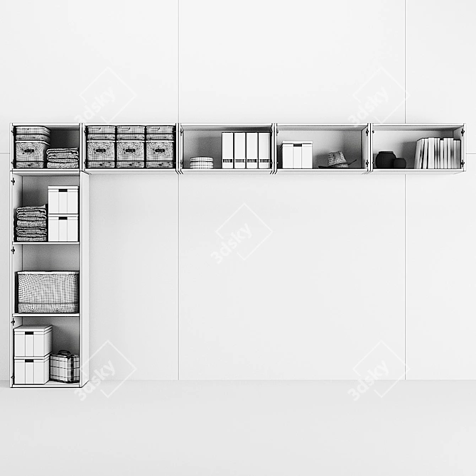  OPUS 10-Door Wardrobe: Modern and Spacious 3D model image 5