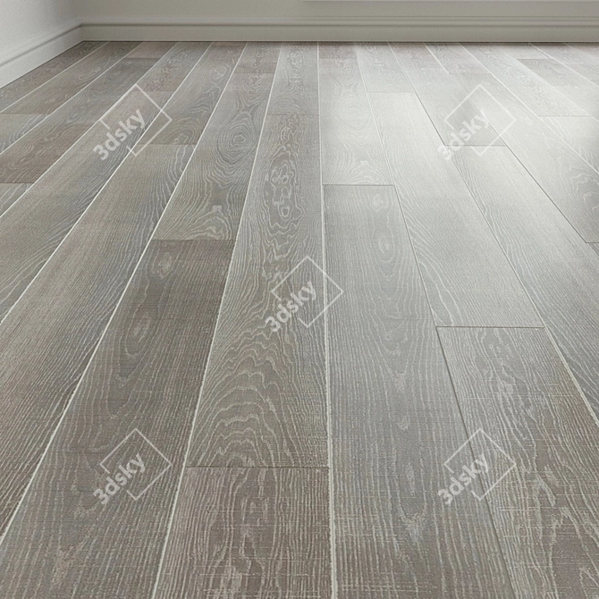 Vintage Brushed Laminate Parquet 3D model image 1