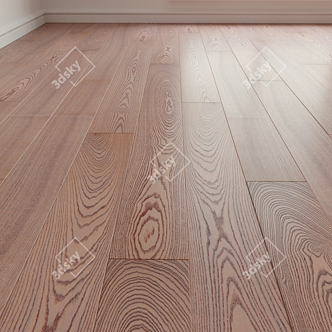 3D Laminate Parquet Flooring 3D model image 1