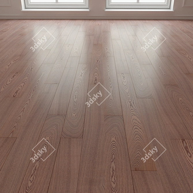 3D Laminate Parquet Flooring 3D model image 3