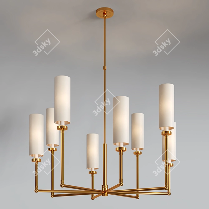 Ziyi Large Chandelier - Sophisticated Lighting Statement 3D model image 4