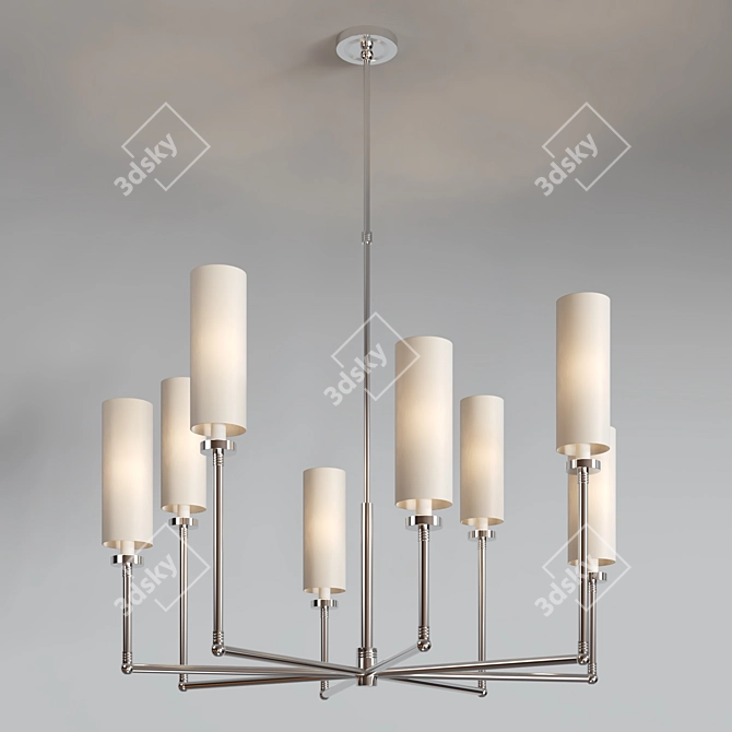 Ziyi Large Chandelier - Sophisticated Lighting Statement 3D model image 5