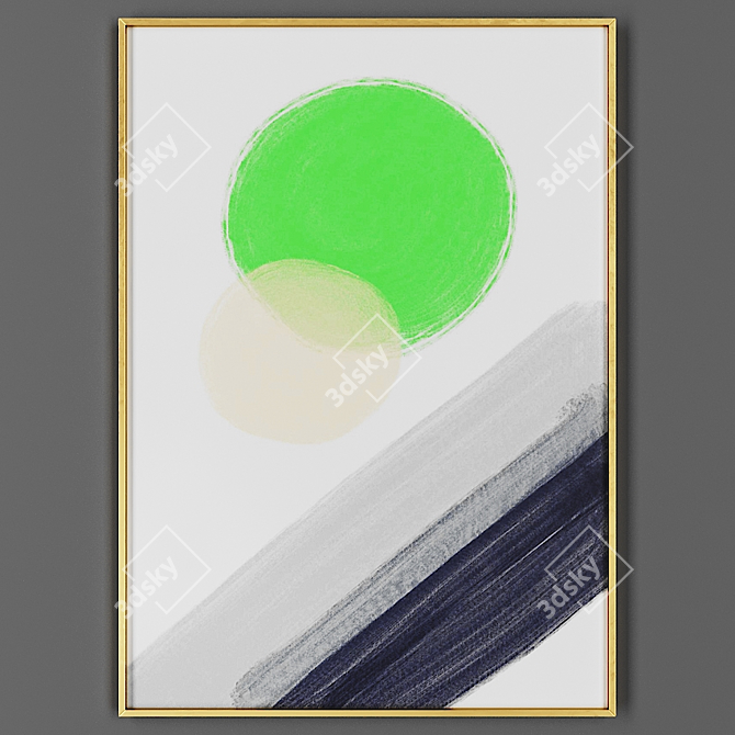 Elegant Photo Frame: 00044-26 3D model image 1