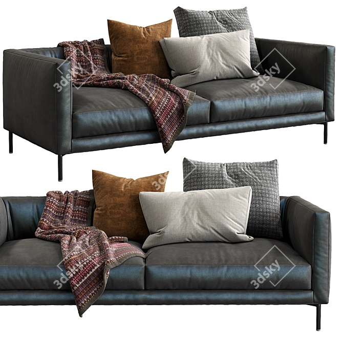 Sleek Coco Interface Sofa 3D model image 1