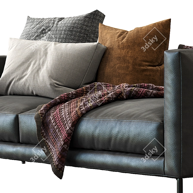 Sleek Coco Interface Sofa 3D model image 3