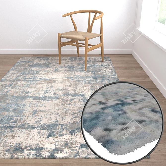 High-Quality Carpet Set 3D model image 5