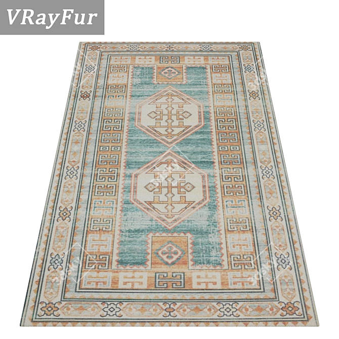 High-Quality Carpet Set 3D model image 2