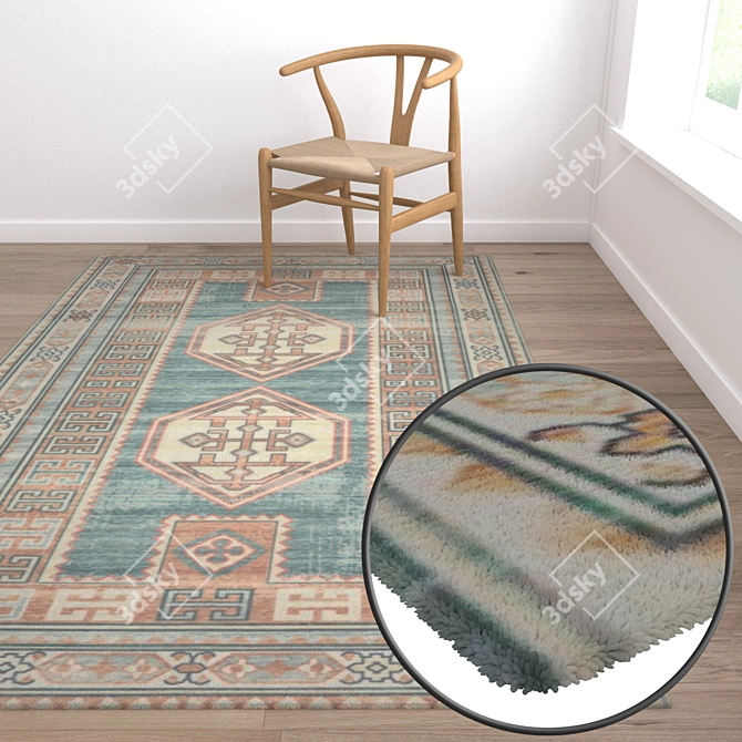 High-Quality Carpet Set 3D model image 5