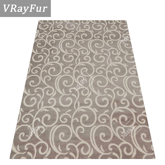 Luxury Carpet Set - High-Quality Textures, Multiple Variants 3D model image 2