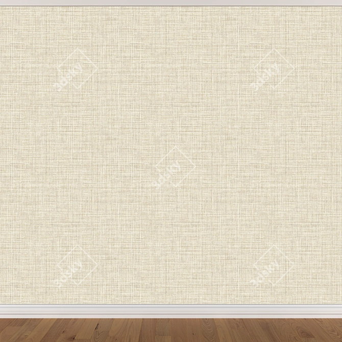 Seamless Wallpaper Set - 3 Colors 3D model image 3