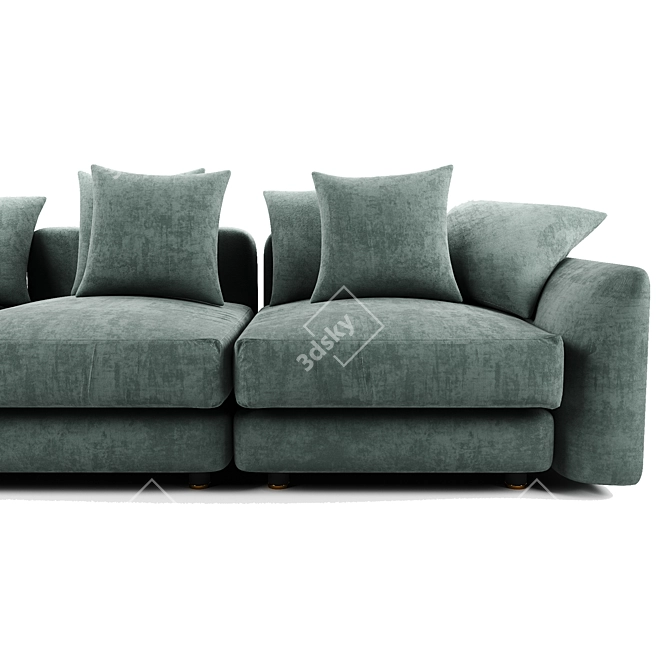 Luxury Ceasar Fendi Sofa 3D model image 2