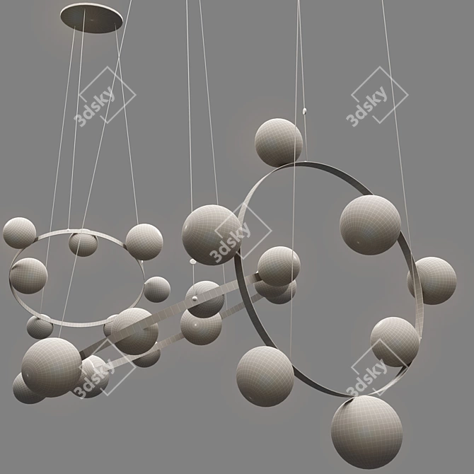 Moooi Hubble Bubble: Versatile Chandelier 3D model image 2