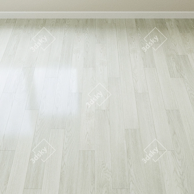 Arctic Oak Quartz-vinyl Floor Tile 3D model image 2