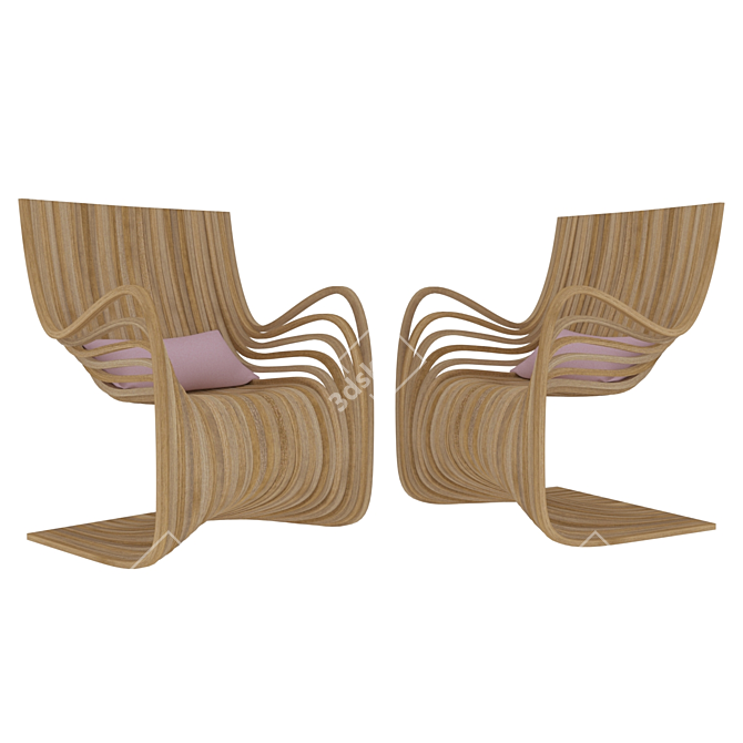 Title: Piegatto PIPO Chair 3D model image 2