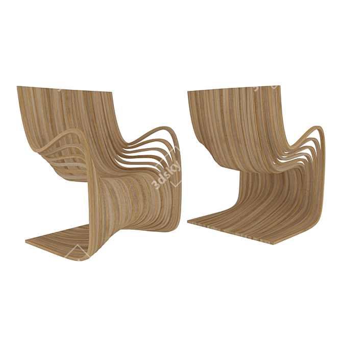 Title: Piegatto PIPO Chair 3D model image 3