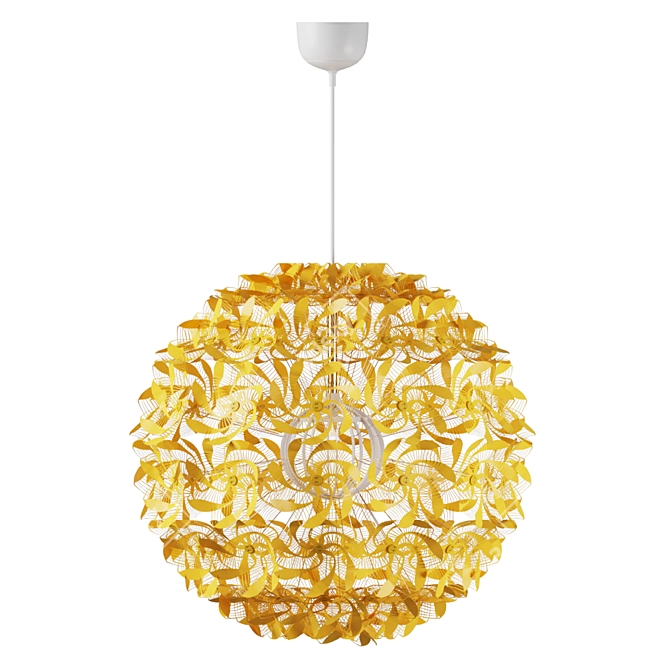 Modern Yellow Pendant Lamp: GRIMSOS 3D model image 1