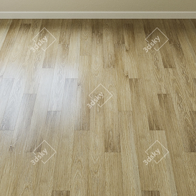 Vanilla Oak Quartz-Vinyl Tile 3D model image 2