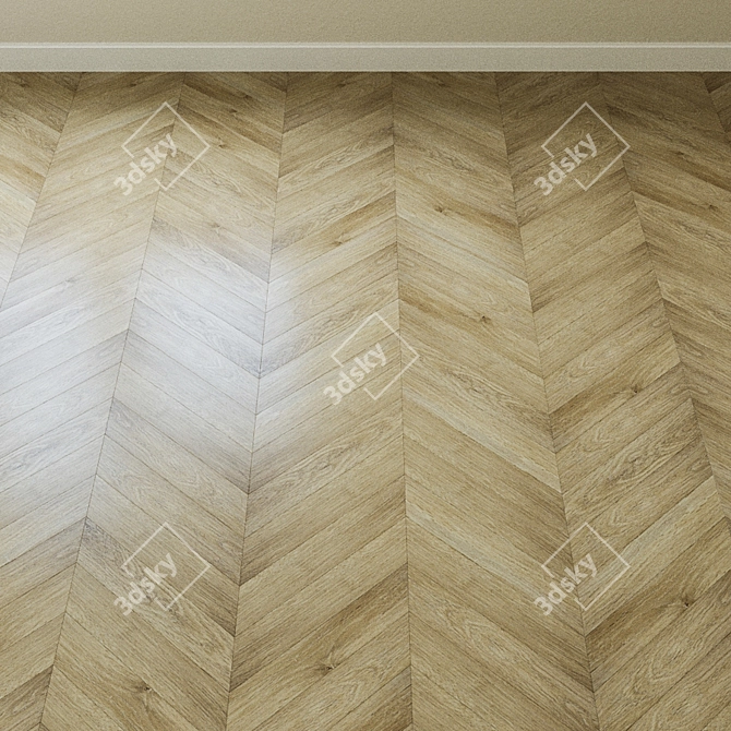 Vanilla Oak Quartz-Vinyl Tile 3D model image 3