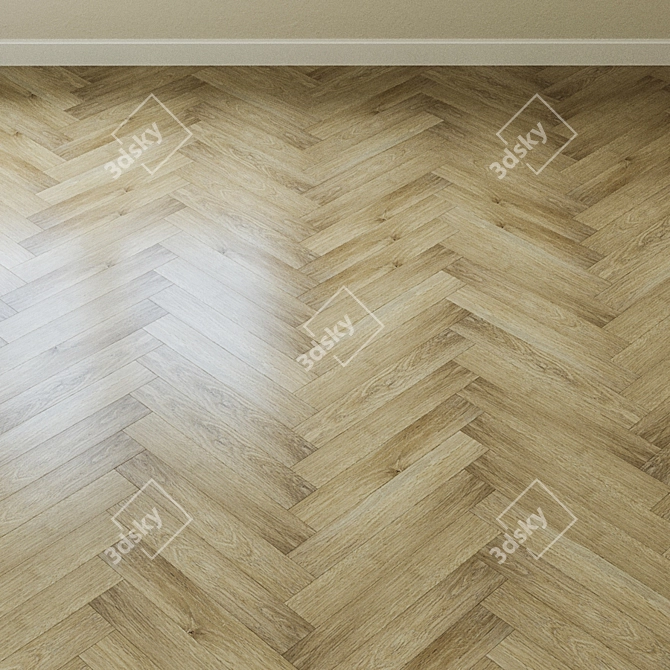 Vanilla Oak Quartz-Vinyl Tile 3D model image 4