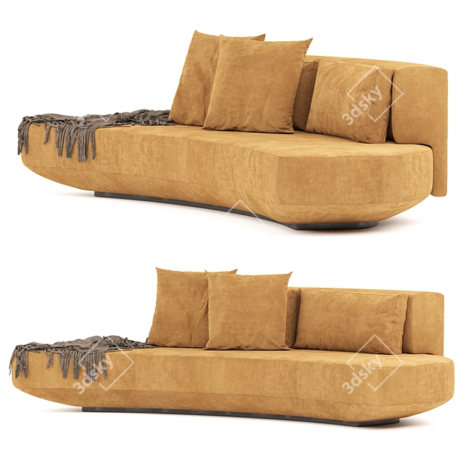 Audrey Collection: Perfectly Sized Sofa 3D model image 1
