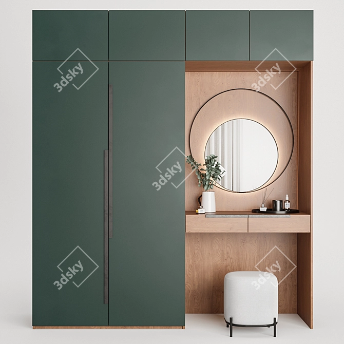 Modern Hallway Furniture Set 3D model image 1