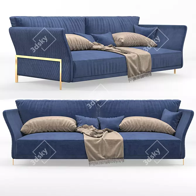 Elegant Cosmo Sofa: Contemporary Comfort 3D model image 1