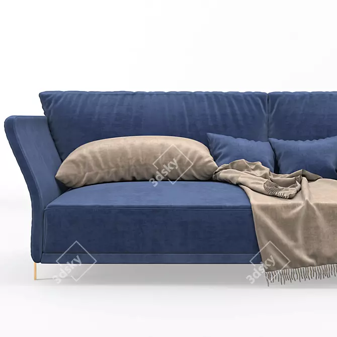 Elegant Cosmo Sofa: Contemporary Comfort 3D model image 2
