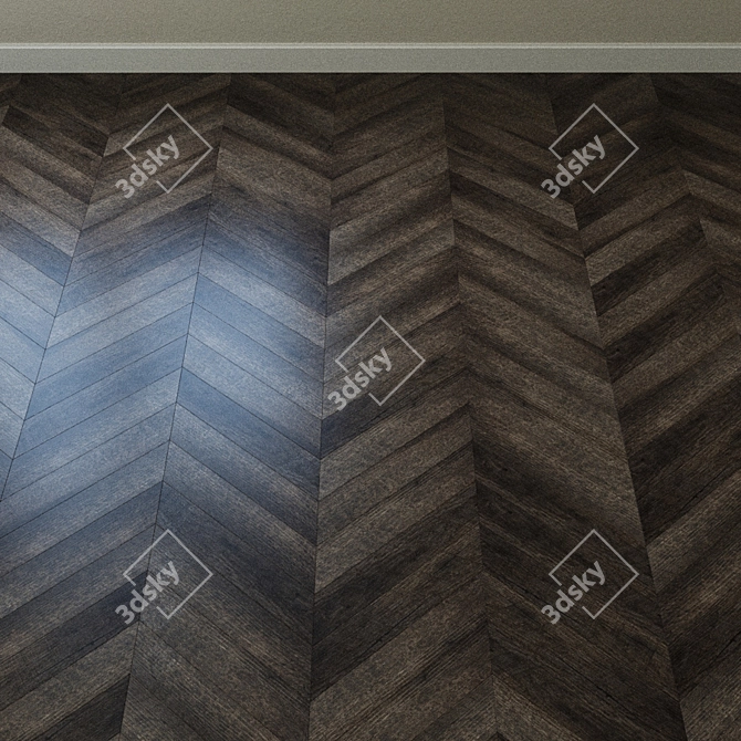 Rustic Oak Quartz-Vinyl Tile 3D model image 3