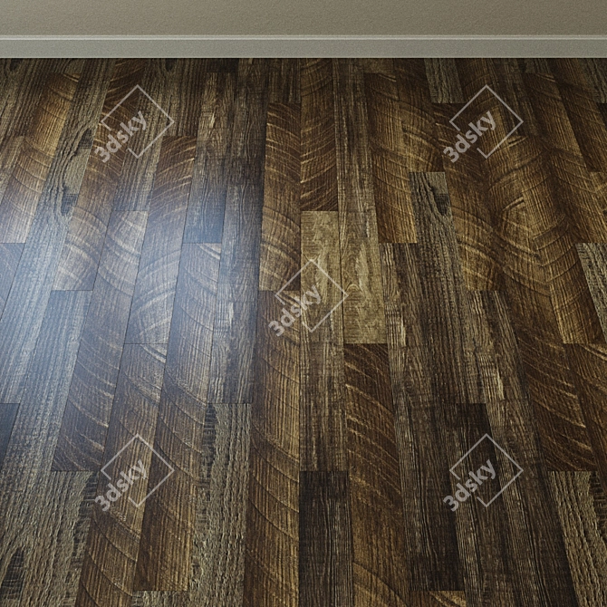 Eco5-11 Walnut Vinyl Tile - Alpine Floor Ultra 3D model image 2