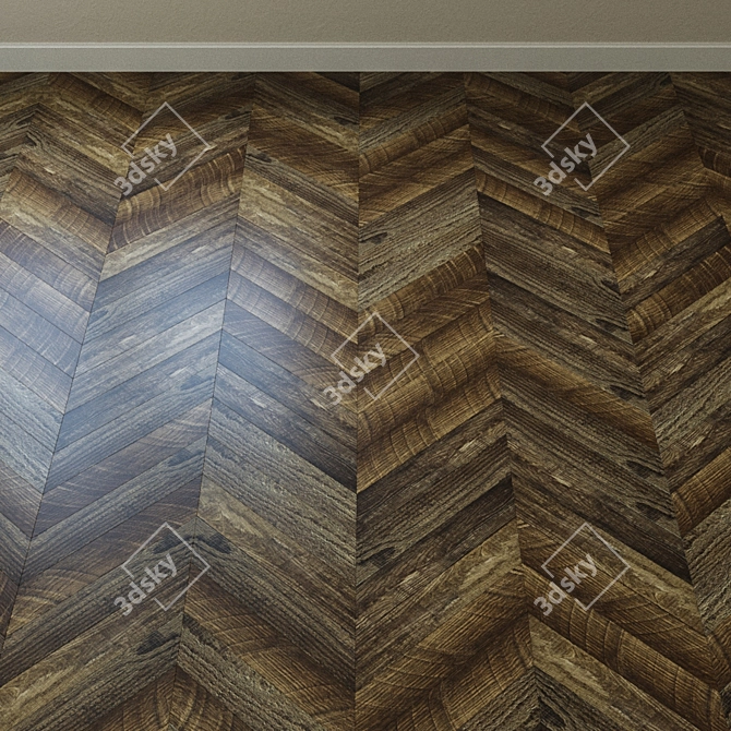 Eco5-11 Walnut Vinyl Tile - Alpine Floor Ultra 3D model image 3