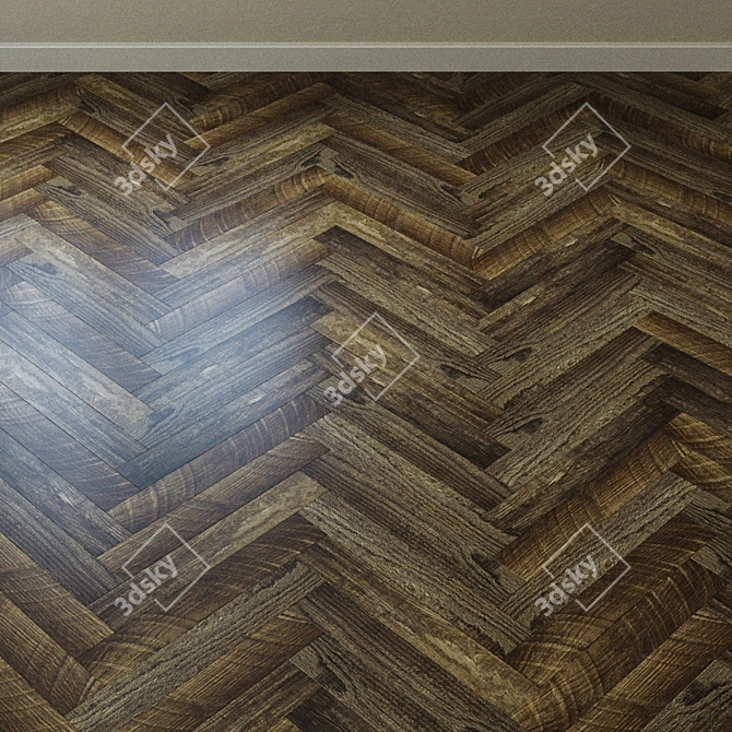 Eco5-11 Walnut Vinyl Tile - Alpine Floor Ultra 3D model image 4